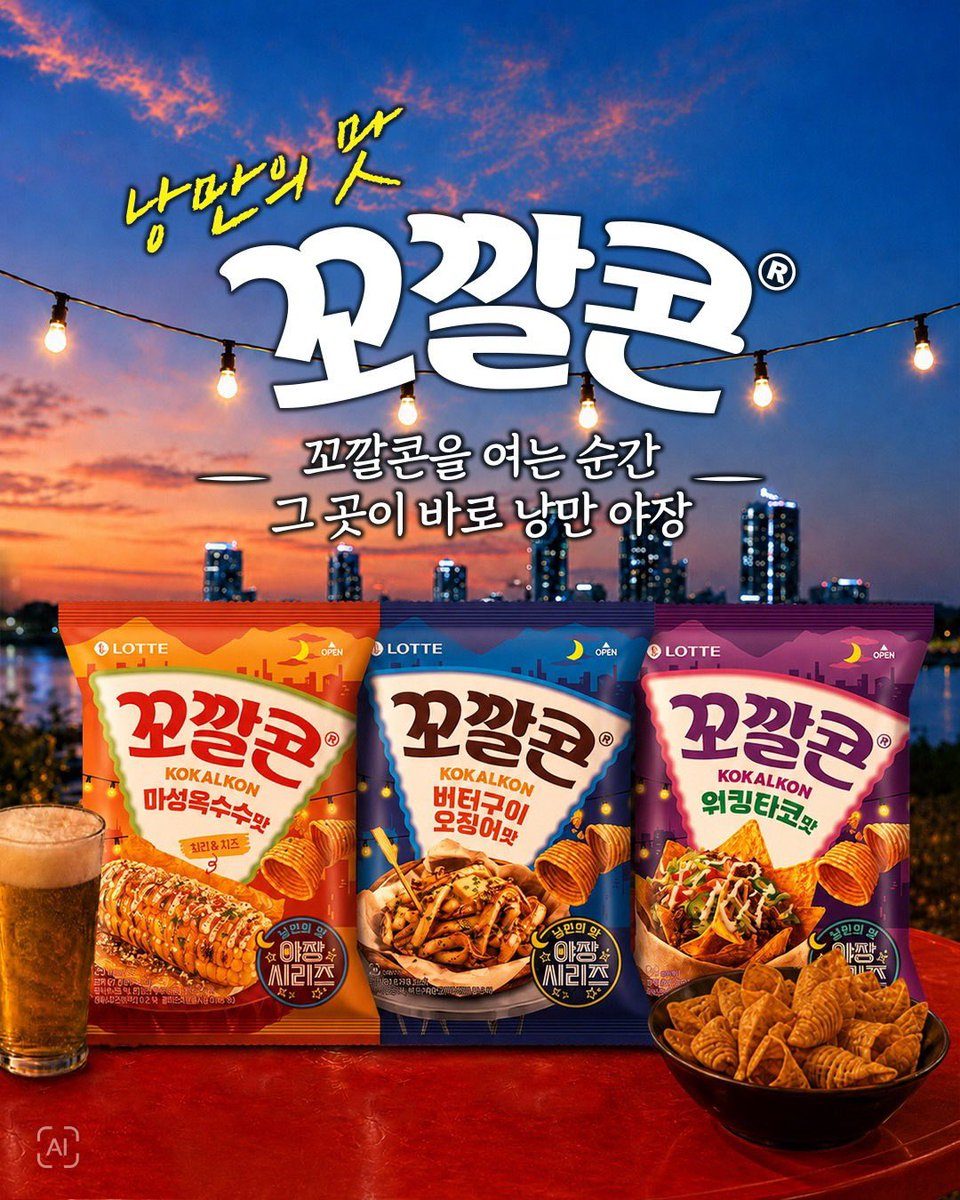 꼬깔콘 신상 3가지 출시 • 마성옥수수맛🌽 • 버터구이 오징어맛🦑 • 워킹 타코맛🌮